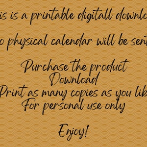 2023 Printable Calendar, 2023 Spice Printable Calendar, Printable