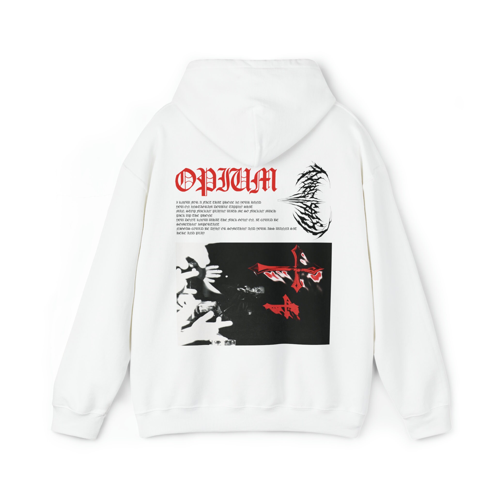 Opium/rockstar Made Hoodie Hooded Sweatshirt Unisex Design 