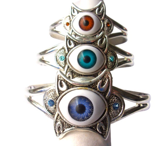 Eye-Catching Eyeball Bangle - Adjustable Unisex C… - image 5