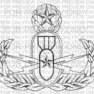 EOD Master Badge SVG. (digital file)