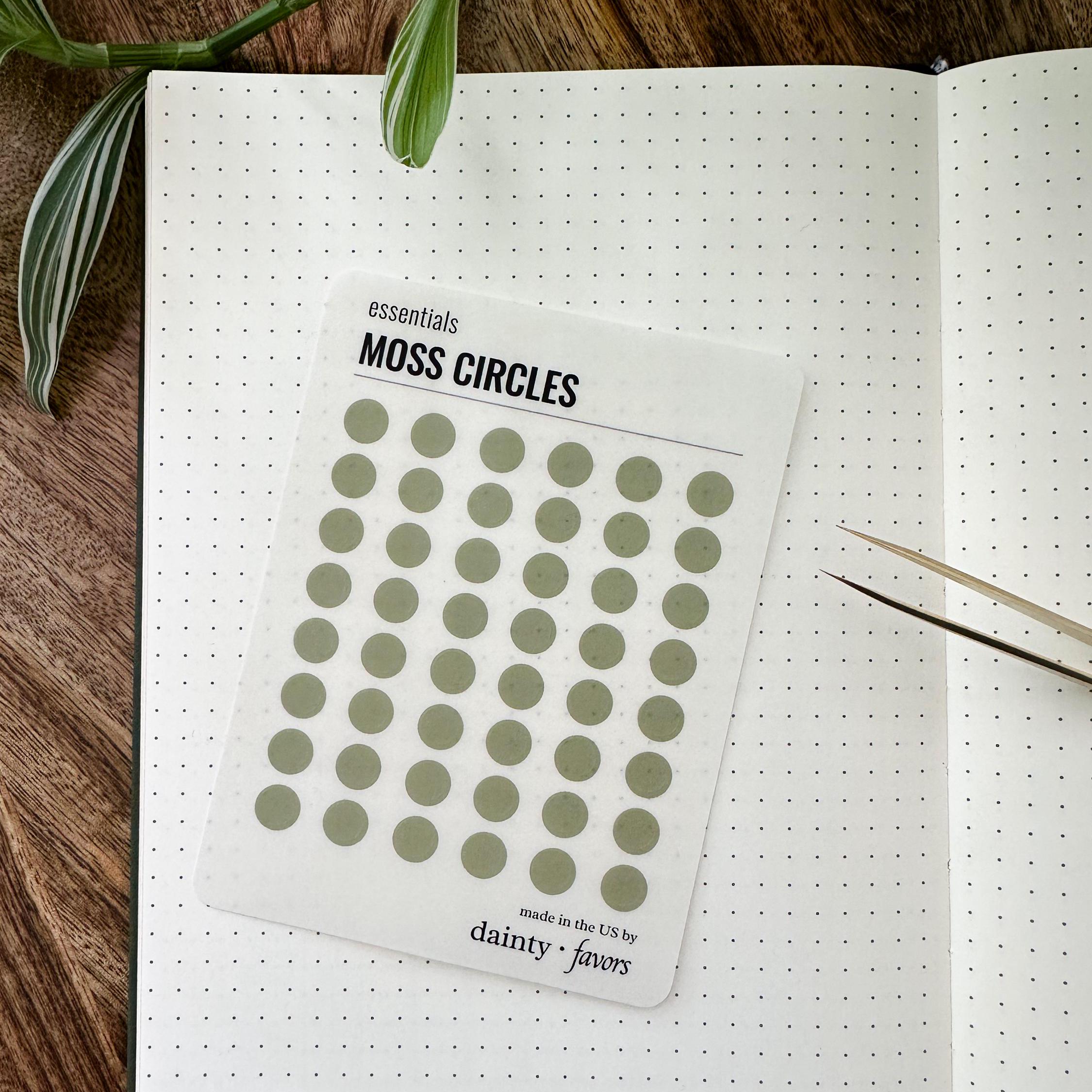 Translucent Circle Dot Stickers | Planner, Journal Supplies - Etsy