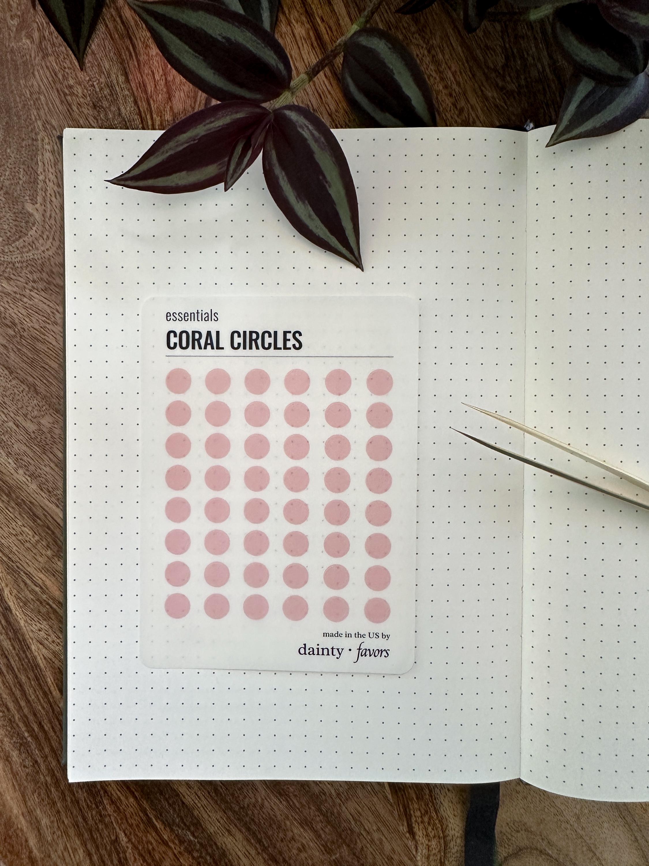 Translucent Circle Dot Stickers | Planner, Journal Supplies - Etsy