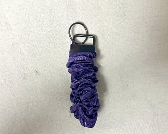 scrunchie keychain -ID badge holder, car key holder-