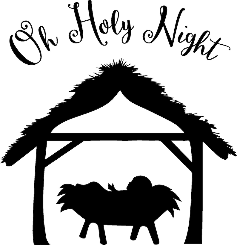 Oh Holy Night SVG, PNG, DXF - Etsy