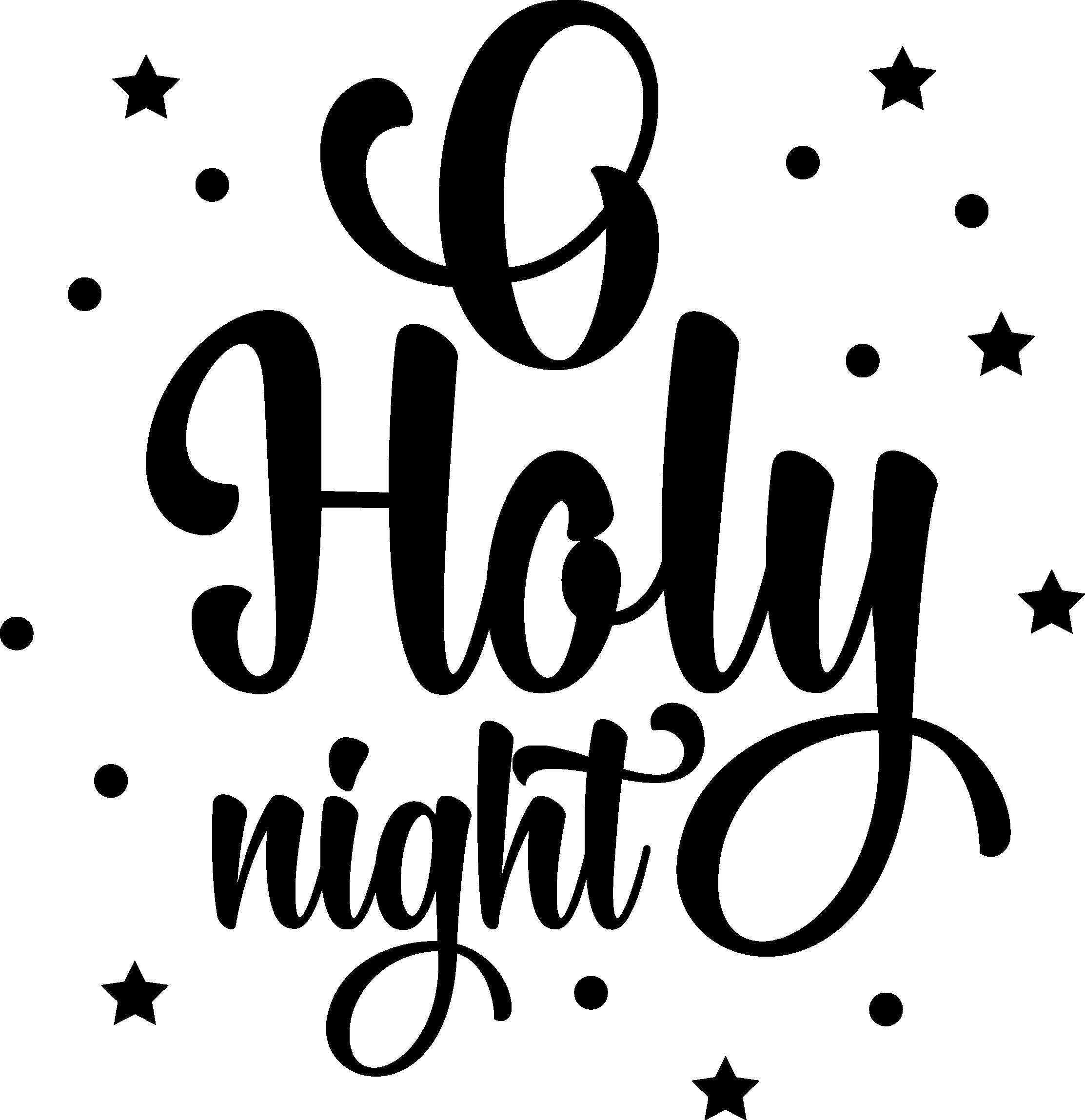 Oh Heilige Nacht SVG, PNG, DXF