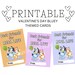 PRINTABLE Bluey Themed Valentine's Day Cards - Etsy