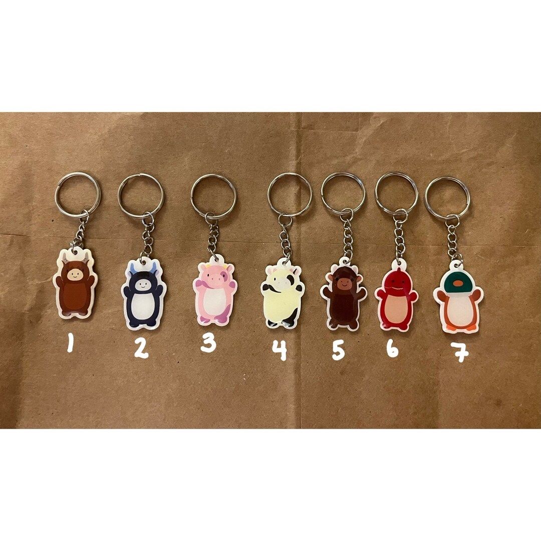 Squishmallow Inspired Keychains Etsy