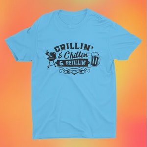 Grilling and Chilling 100% cotton t-shirt