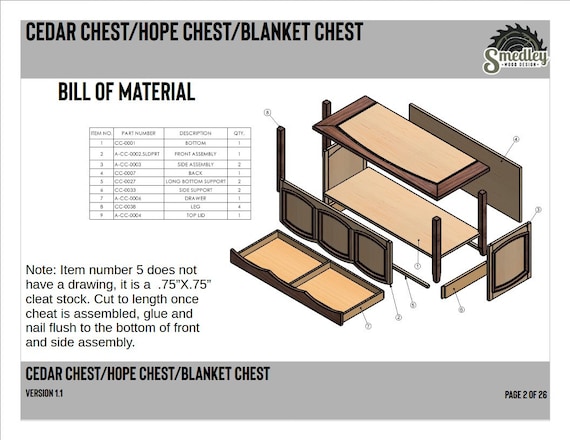 Farmhouse blanket chest plans hotsell