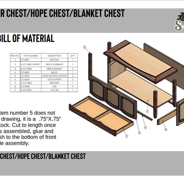 Cedar Chest/Hope Chest/Blanket Chest Digital Build Plans | Woodworking Plans | Build Plans | Wood Working Plans | Woodworking Projects