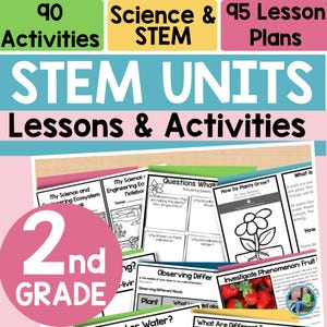 STEM Units and Lessons | STEM Activities, Science Experiments, and Science Notebook Full Year-Long 2nd Grade STEM Curriculum