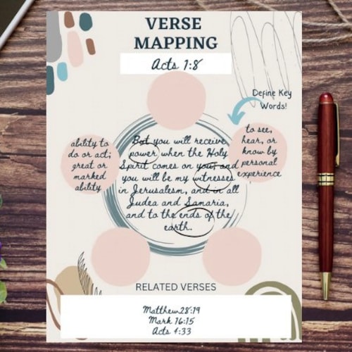 Verse Mapping Template Pdf