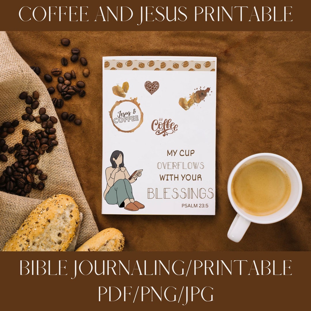 Coffee and Jesus Printable, Journaling Sticker Set, Bible Verse ...