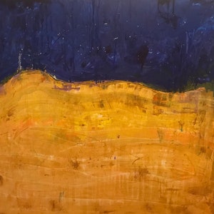 Gate to the Sea of Stars – Acrylic painting unique 1 x 1 m, mystical star gate full of clarity, depth & magic, signed with certificate of authenticity