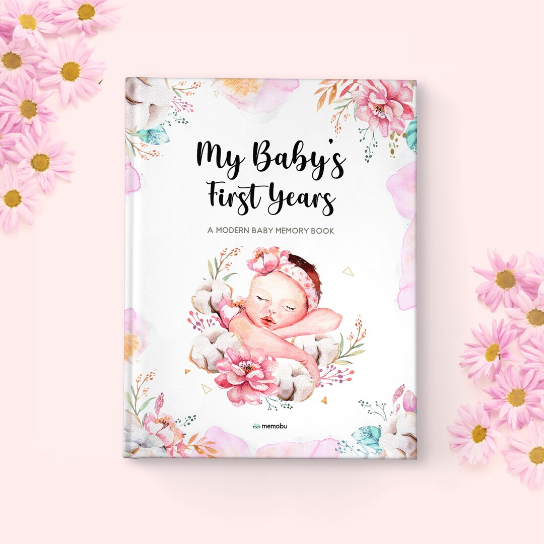 Baby Memory Book Personalized Keepsake Book Modern Etsy
