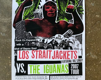 Los Straitjackets 2007 Nashville gigposter