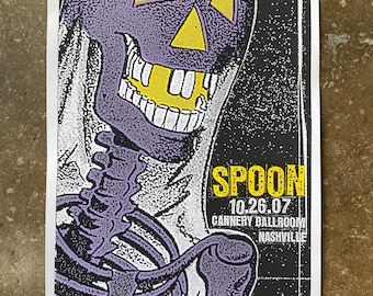 Spoon 2007 Nashville gigposter