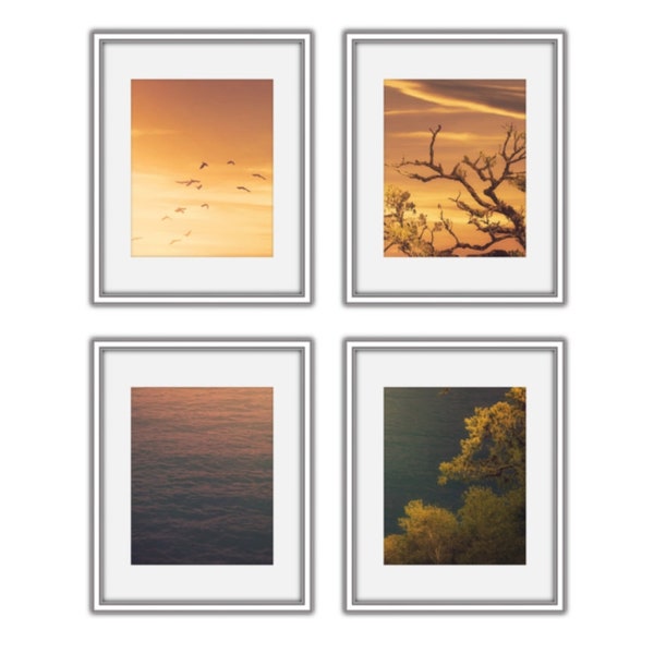 Set van 4 Zilveren Frame Mockup 8x10