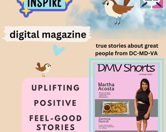 Digital magazine: positive stories, uplifting, strength, Afghan, trials, Mexican, Hispanic, surf, jaguars, music Maryland, DC, Virginia