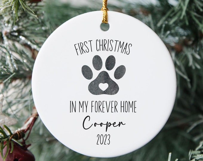 Personalized Pet Adoption Ornament