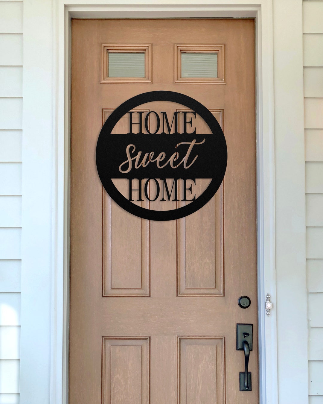 Home Sweet Home Sign Farmhouse Style Metal Decor Home Wall Decor