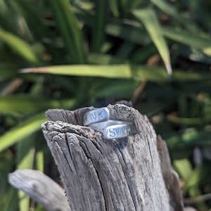 Sink or Swim Ring, Handmade Inspirational Aluminum Wrap Ring