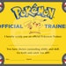 Pokemon Trainer Certificate Downloadable - Etsy