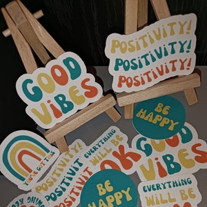 Adesivi di positività, adesivo per la salute mentale, etichetta resistente alle intemperie, adesivo per laptop, regalo per bambini, cancelleria per l'insegnamento.