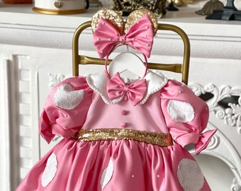 Luxury Gold Minnie Mouse Dress - Etsy