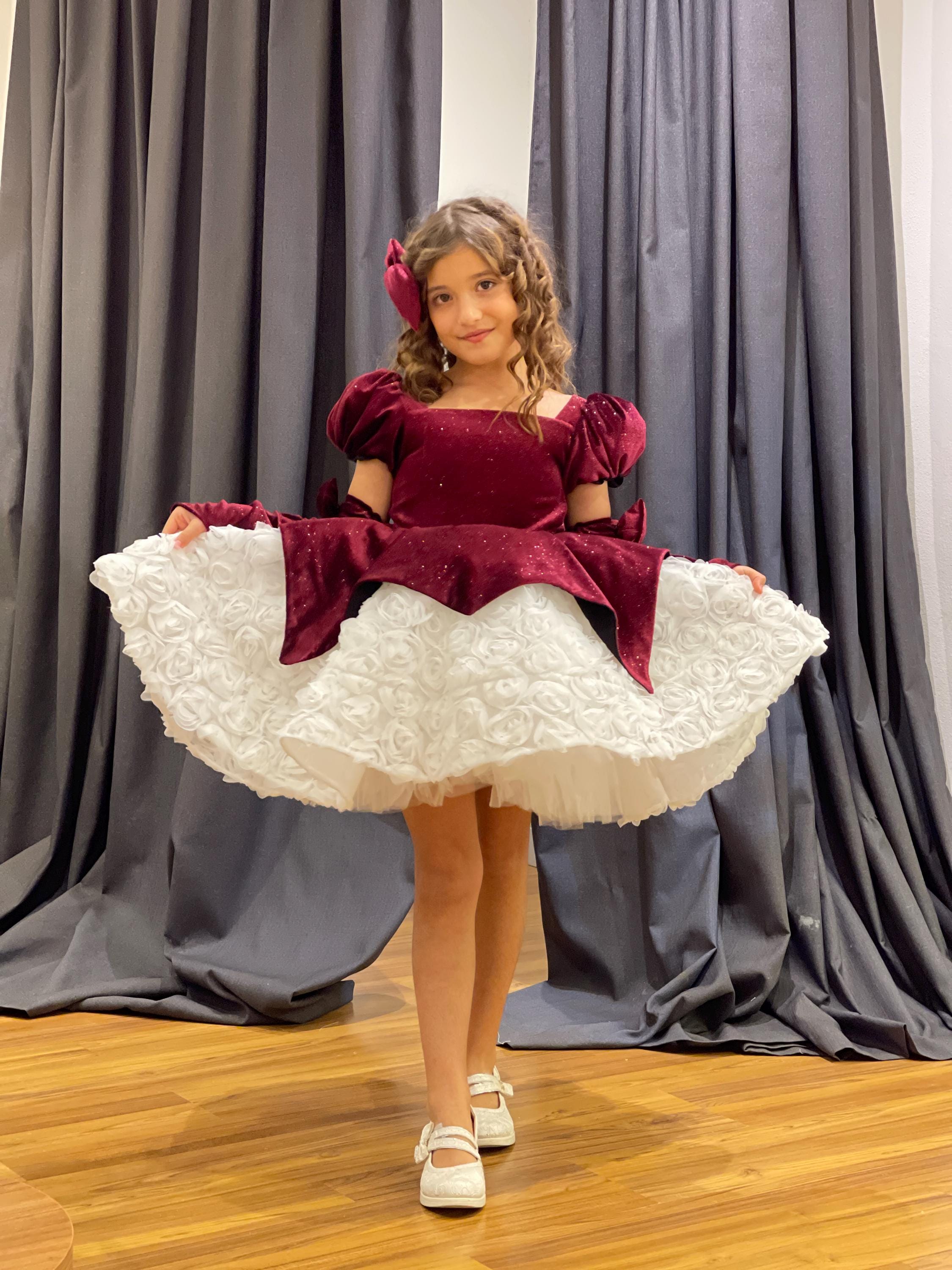 Burgundy 5t Dress - Etsy