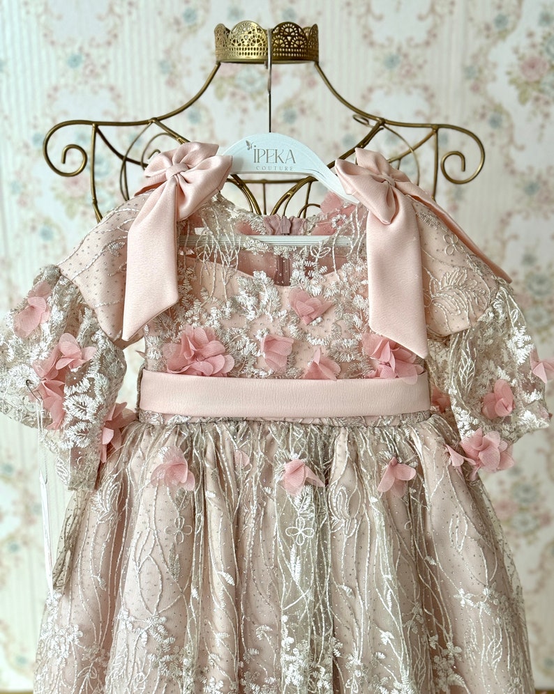 Baby Blessings Geometric Levi Gown Pink main image 1
