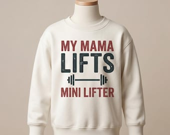 Minilifter – jeugdsweater | Bijpassende Mom & Me fitness-gezinsoutfit