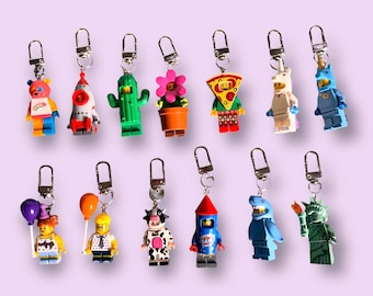 NEW STYLE ADDED!! Mini figure Lego Keychain cutest Unique style | small gift, y2k, cute keychain,