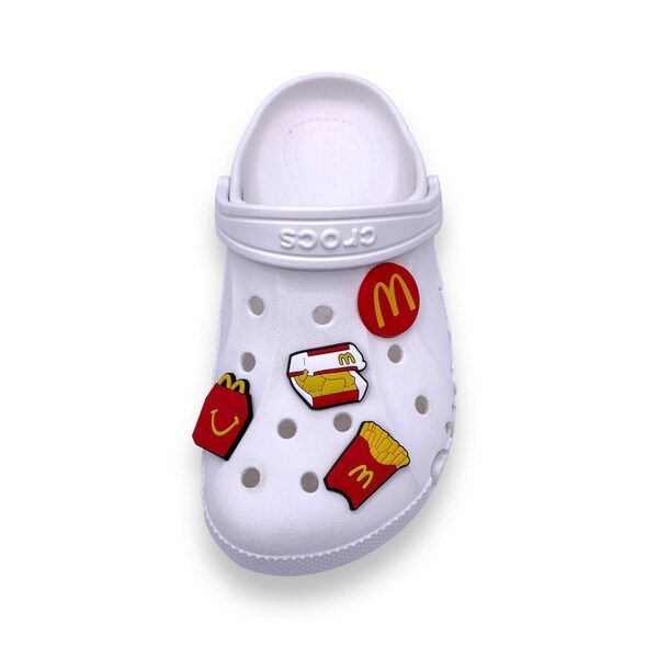 4PCS McDonald Lover Shoe charms, Shoe Clips , Shoe Charms , Shoe Decorations , Charms , Cute Charms | small gift, Goody bag