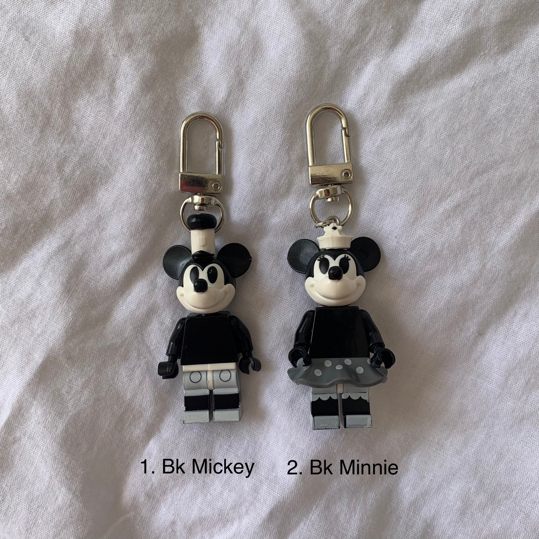 Mickey Silicone Keychain Mickey Mouse Disney Keychains Tassel