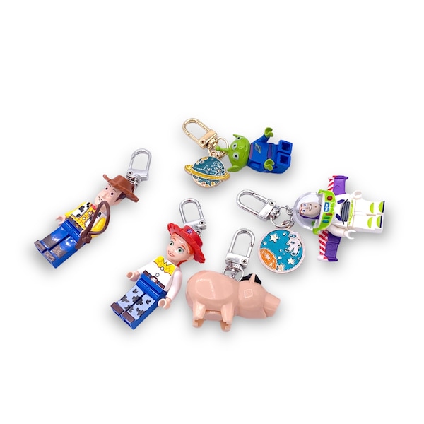 NEW STYLE ADDED!! Toy Story Movie characters mini Figure lego Keychain | Small Gift | Buzz lightyear