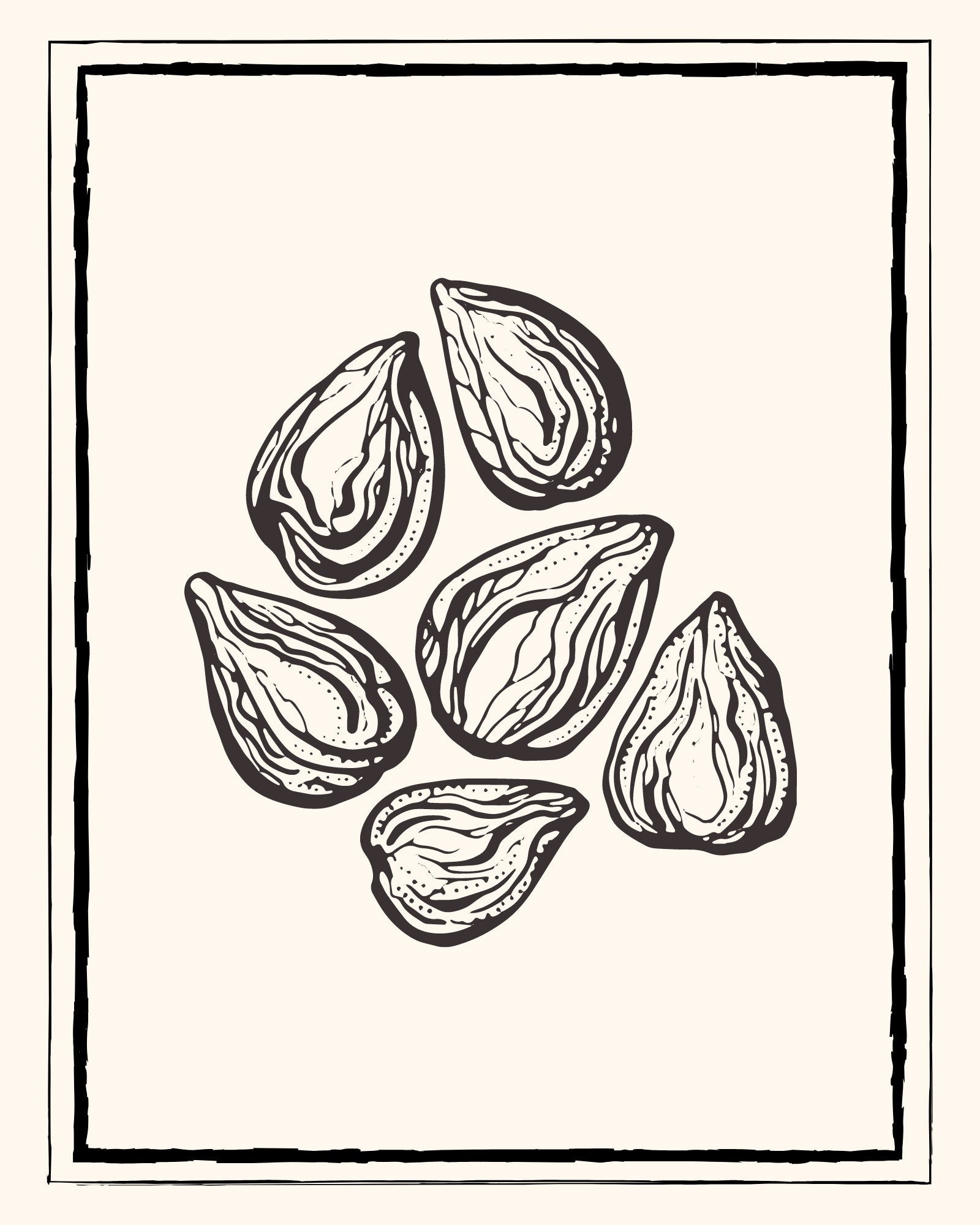 Vintage Farmhouse Kitchen Wall Art PRINTABLE Set of 6, Digital Download