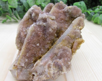 Racimo de cuarzo espíritu "Dedo de bruja" natural - 272g