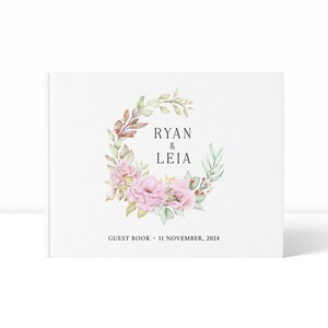 Wedding Guest Book | Guest Book for Wedding | Linen Guest Book | Personalised Guest Book | Guest Book Wedding | Linen Wedding Guest Book