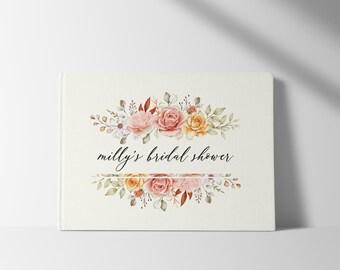 Linen Bridal Shower Guest Book | Bride to Be | Bridal Shower Gift | Advice for the Bride | Hen Night | Bridal Shower Keepsake | Hens Party