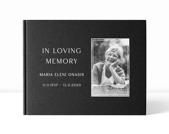 Funeral Guest Book | Memorial Book | Guest Book | Memorial Guest Book | Funeral | Memorial Journal | Custom Guest Book | Memorial Gift