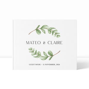 Wedding Guest Book | Guest Book for Wedding | Linen Guest Book | Personalised Guest Book | Guest Book Wedding | Linen Wedding Guest Book
