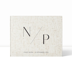 Wedding Guest Book | Guest Book for Wedding | Linen Guest Book | Personalised Guest Book | Guest Book Wedding | Linen Wedding Guest Book