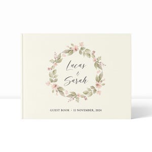 Wedding Guest Book | Guest Book for Wedding | Linen Guest Book | Personalised Guest Book | Guest Book Wedding | Linen Wedding Guest Book