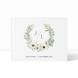 Wedding Guest Book | Guest Book for Wedding | Linen Guest Book | Personalised Guest Book | Guest Book Wedding | Linen Wedding Guest Book