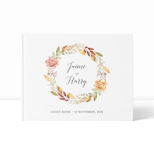 Wedding Guest Book | Guest Book for Wedding | Linen Guest Book | Personalised Guest Book | Guest Book Wedding | Linen Wedding Guest Book