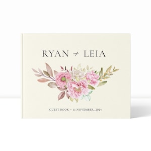 Wedding Guest Book | Guest Book for Wedding | Linen Guest Book | Personalised Guest Book | Guest Book Wedding | Linen Wedding Guest Book