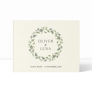 Wedding Guest Book | Guest Book for Wedding | Linen Guest Book | Personalised Guest Book | Guest Book Wedding | Linen Wedding Guest Book