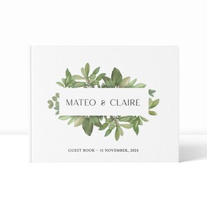 Wedding Guest Book | Guest Book for Wedding | Linen Guest Book | Personalised Guest Book | Guest Book Wedding | Linen Wedding Guest Book