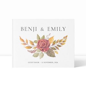 Wedding Guest Book | Guest Book for Wedding | Linen Guest Book | Personalised Guest Book | Guest Book Wedding | Linen Wedding Guest Book